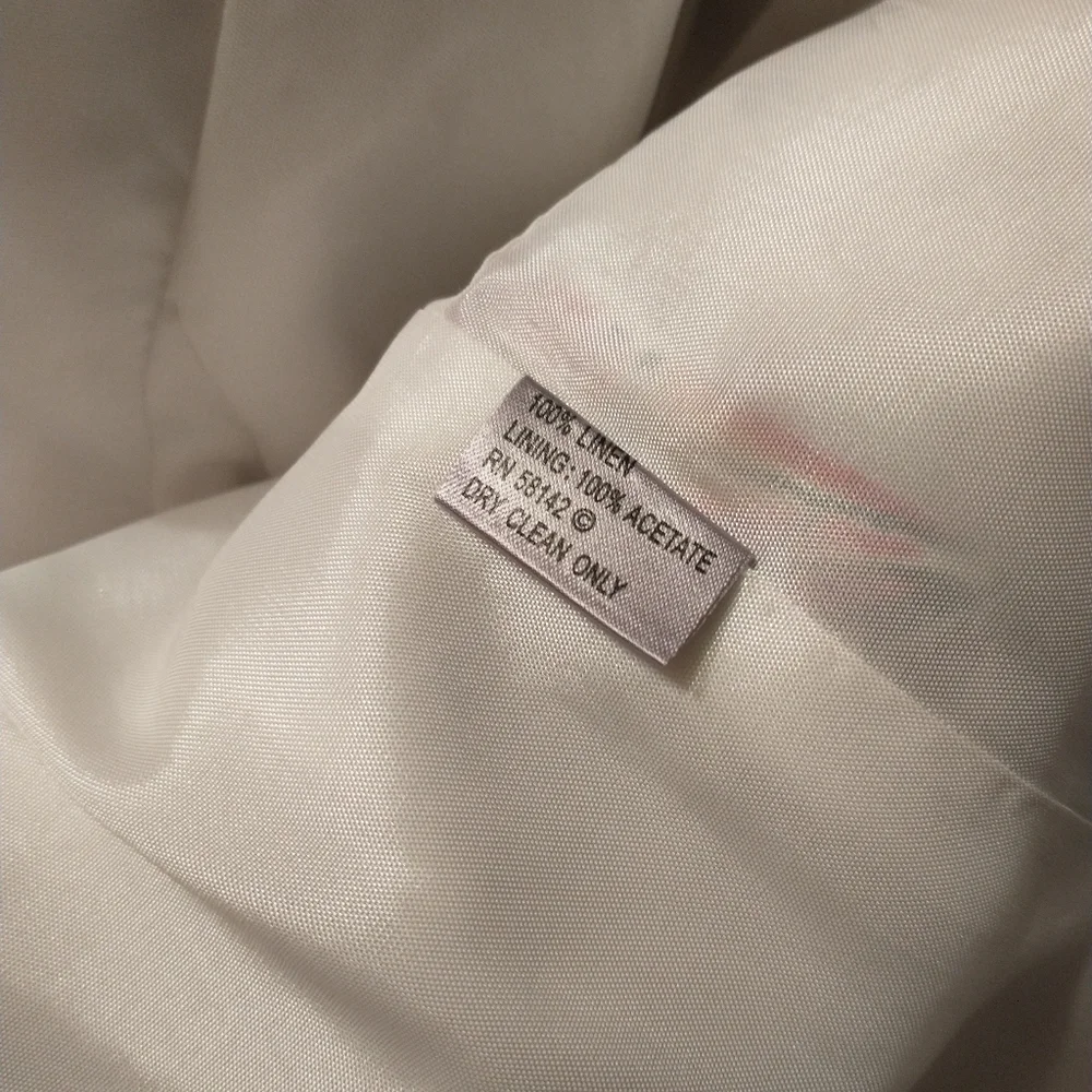 Anthracite 100% Linen Jacket size 14 - Picture 10 of 12
